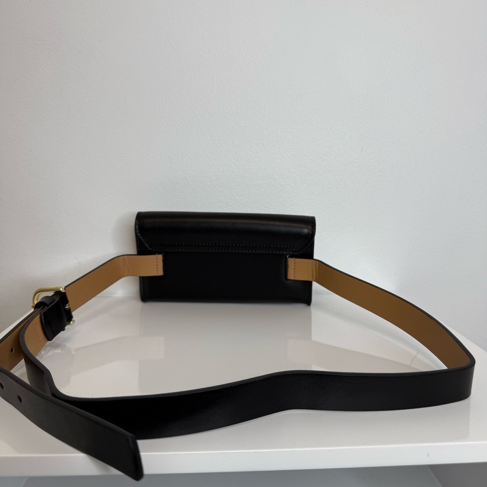 Kate Spade New York Black Leather Bow Belt Wallet Bag Fanny Pack L/XL NEW Travel - Picture 5 of 14